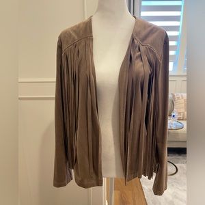 Cupcakes and Cashmere suede fringe jacket. Size S